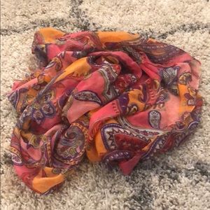 Patterned infinity scarf